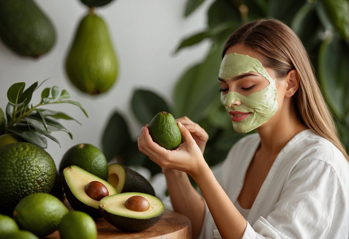 At home avocado face mask